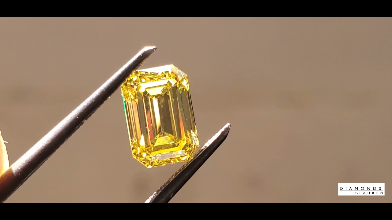 Lab Grown Canary Diamond R9832 YouTube