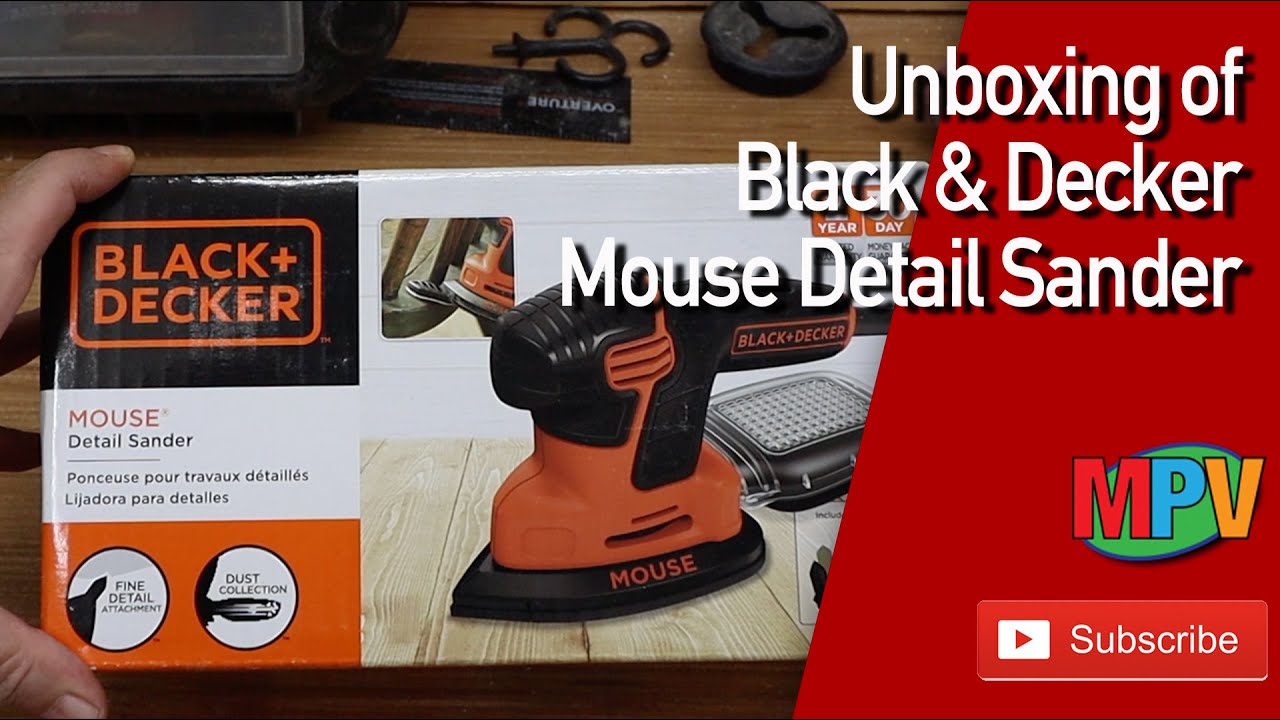 Unboxing: Can a Mouse Help With Sanding? Black & Decker 
