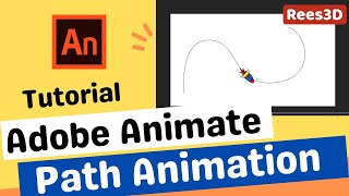 Adobe Animate Tutorial 🏃Path Animation --- Motion Path --- Rees3D.com screenshot 4