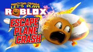 Escape Plane Crash Obby Annoying Orange Plays Vloggest - annoying orange plays roblox escape the fidget spinner obby