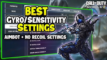 New Aimbot Sensitivity/Gyroscope Settings For Cod Mobile📲 (MP & BR) 2025