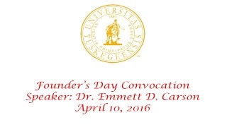 Founder's Day Speaker 4-10-2016