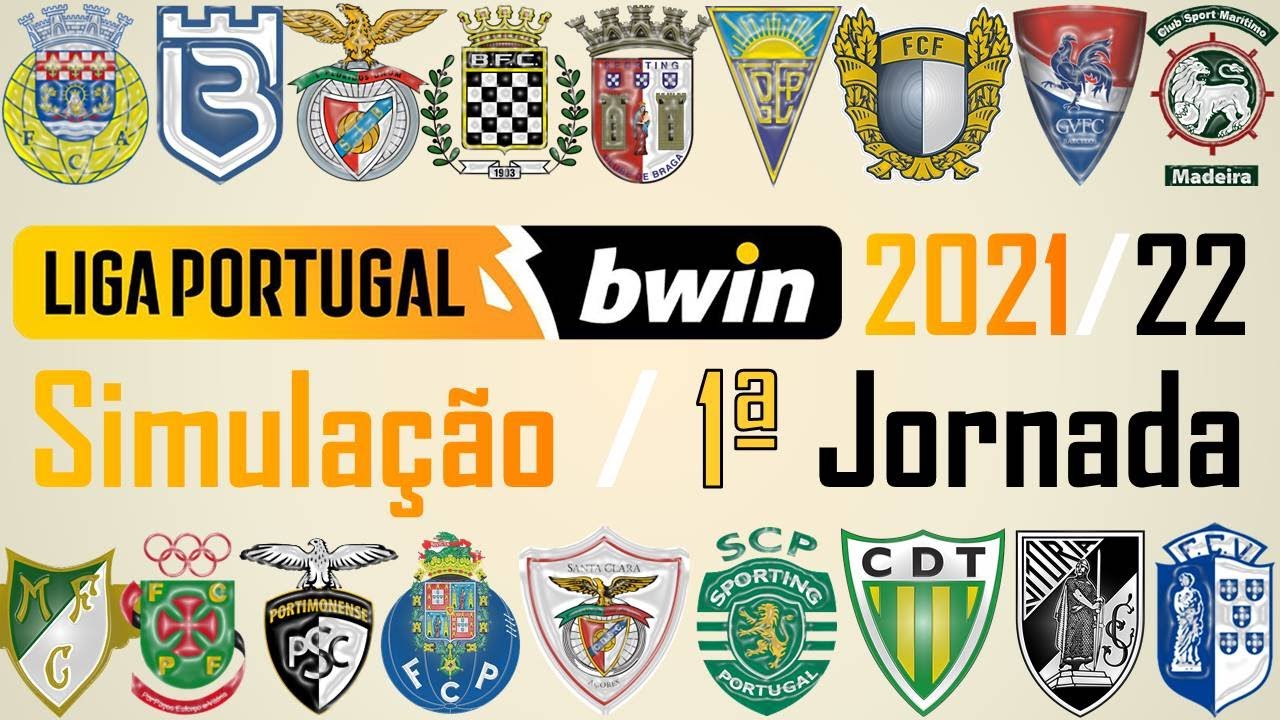 Simulação 1ª Jornada Liga Portugal BWin 2021/22 Saquetas 