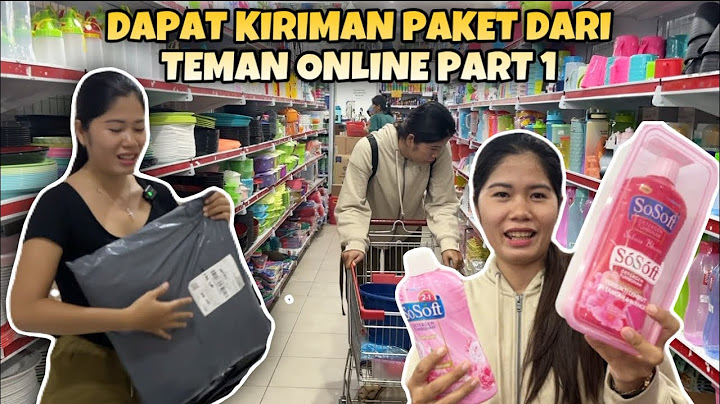 BELANJA KEPERLUAN RUMAH DAN BUKA KIRIMAN PAKET DARI TEMAN ONLINE