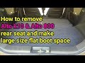 How to remove alto k10, alto 800 rear seat and how to make large size flat boot space
