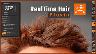 RealTime Hair Cards -ZBrush Plugin