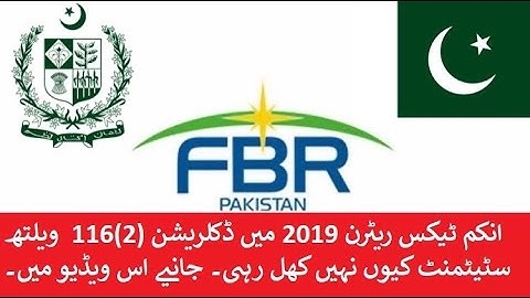 Tax Year 2019 Declaration 116(2) Wealth Statement is not working | Assets and Liabilities year 2019