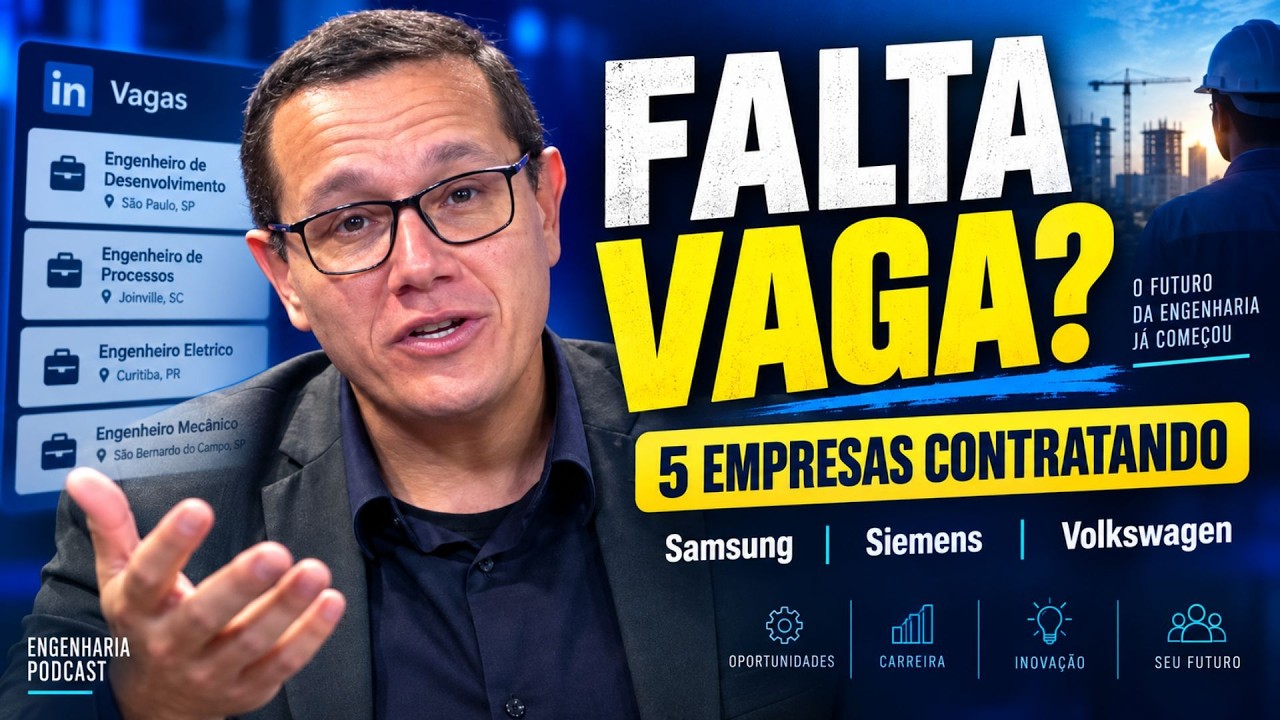 Não Tem Emprego para Engenheiro? 5 Vagas no LinkedIn Mostram o que o Mercado Exige