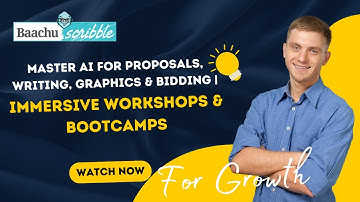 "Master AI for Proposals, Writing, Graphics & Bidding | Immersive Workshops & Bootcamps"