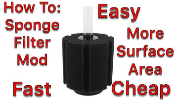 How To: Sponge Filter Modification Adding Surface Area.