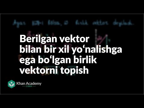 Video: Vektor Birligini Qanday Topish Mumkin