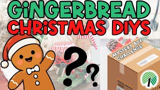 Adorable Gingerbread & Candy Cane Lane DIYS |  Christmas DIYS on a budget |  Mystery Box Challenge