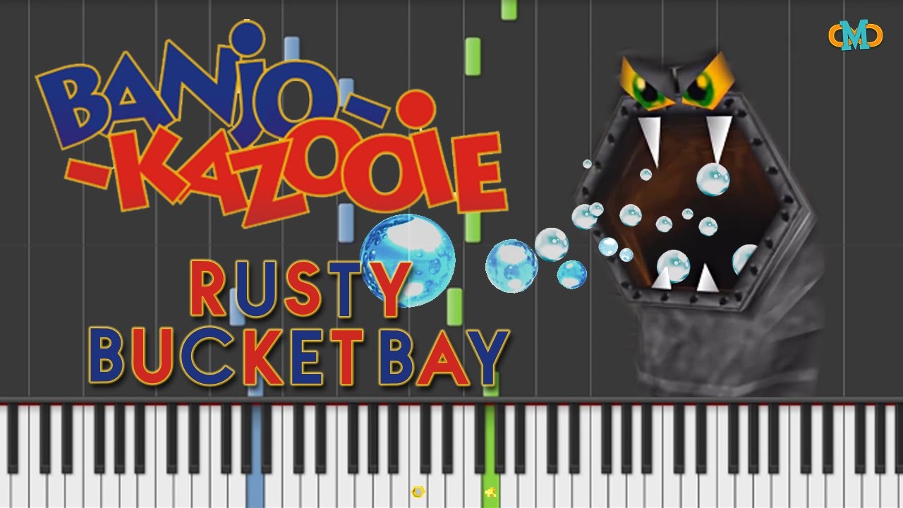 Banjo Kazooie Rusty Bucket Bay (Underwater) [Piano Tutorial