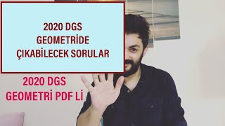2020 DGS GEOMETRİDE ÇIKABİLECEK SORULAR (ÜÇGENLER) #2020DGS #DGS #DGSGEOMETRİ