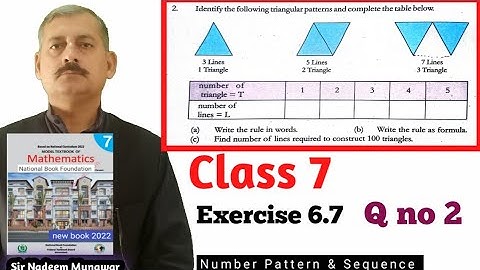 Class 7 Exercise 6.7 Q no 2 Ex 6.7 NBF Maths Federal Maths NBF Maths Class Sir Nadeem Munawar