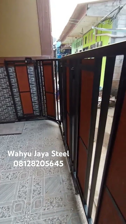 Pintu Dorong Minimalis #pagarsliding #pintusliding #pintudorong