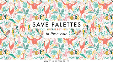 how to save color palettes in Procreate (in 4 minutes)