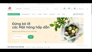Hướng dẫn Phân tích bố cục (layout) Web bán hàng Thực phẩm Dinh dưỡng Organic | NenTang.vn