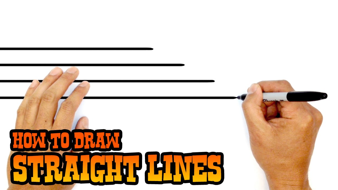 How do you draw a straight line shape?