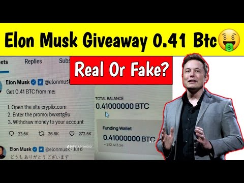 Elon Musk Free Bitcoin Giveaway | Get 0.041 Btc From Me | Elon Musk Btc