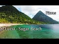 St Lucia 2017 (4K) - Walking on Sugar Beach - Between the Pitons