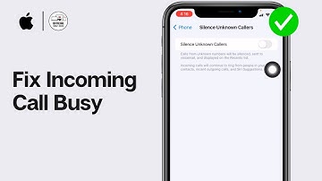 How To Fix Incoming Call Busy Problem On iPhone (2024)