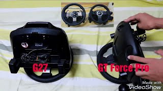 G27   GT Force Pro 内蔵ギア動作音比較