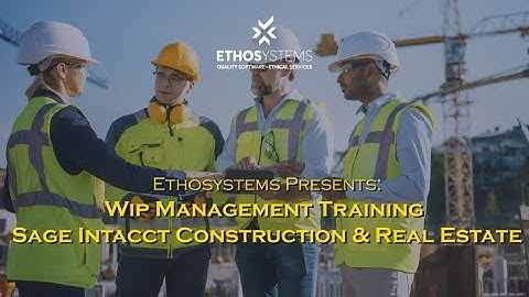 Sage Intacct Construction WIP Management Tool