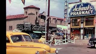 Location shot of Schwab’s Pharmacy in 1949