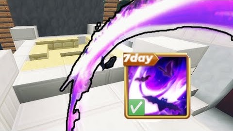 Playing Bed Wars With SHADOW BAT Sword Effect || Blockman Go ||