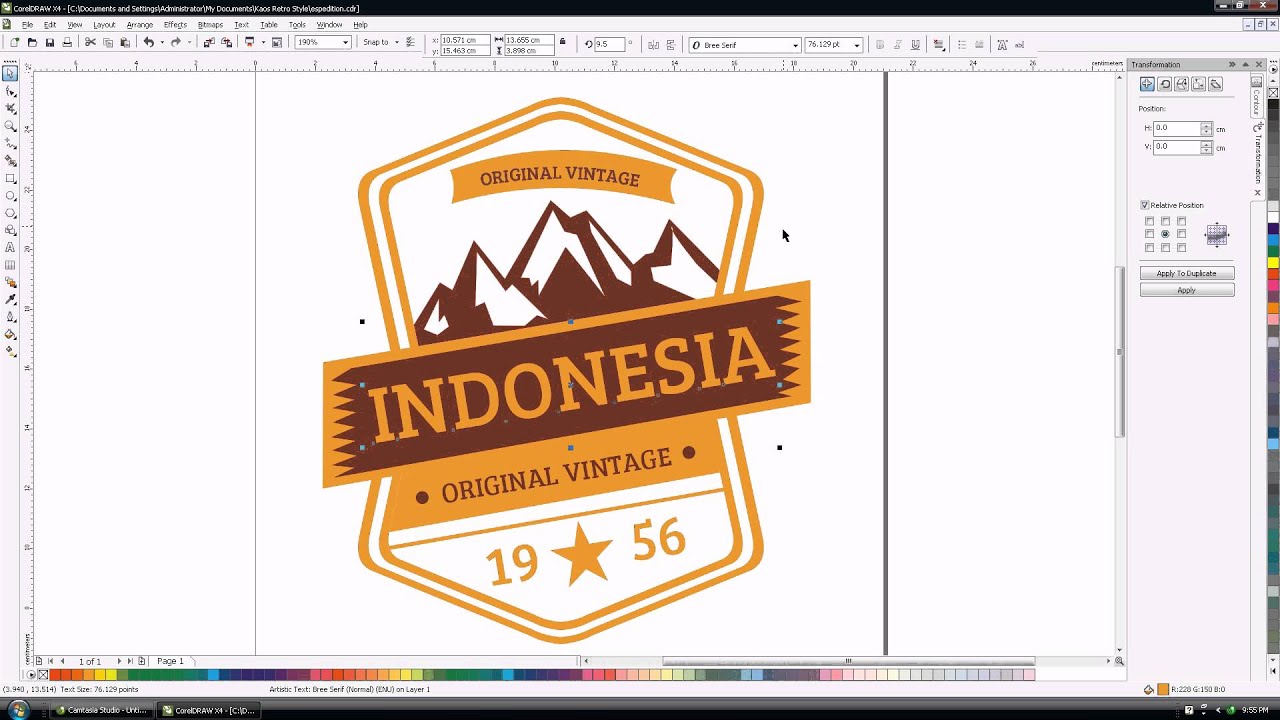 Cara Edit Kaos Di Coreldraw YouTube