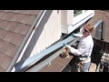 Installing roof to wall flashing