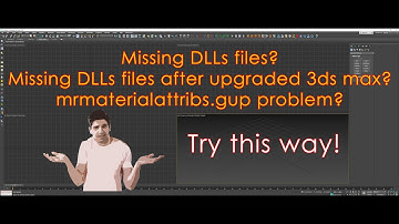 3ds Max Missing Dlls Problem | Solved | English