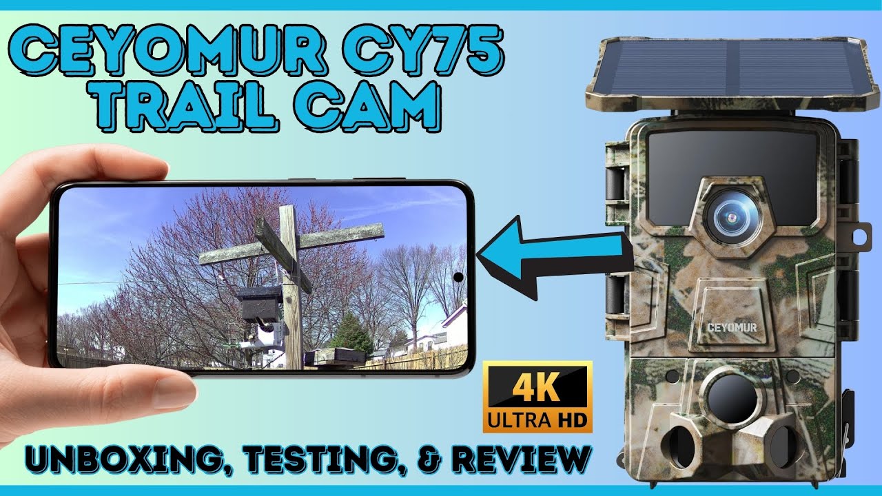 CEYOMUR CY75 - 4K Solar-Powered Trail Camera 