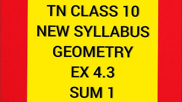 TN Samacheer 10 Maths New Syllabus Geometry Ex 4.3 Sum 1