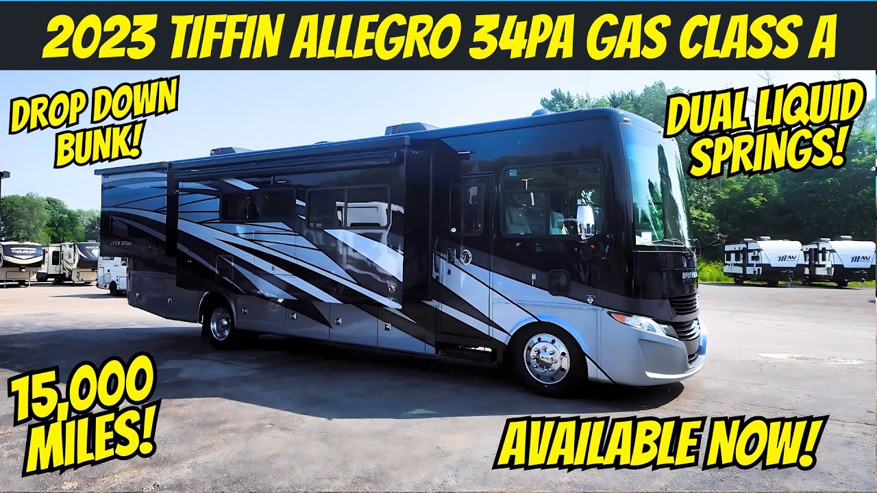 Why the 2023 Tiffin Allegro 34PA with Liquid Springs is the BEST Riding Gas Class A EVER - RV Pro 🚍