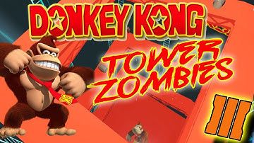 Donkey Kong Tower Challenge Map   Call Of Duty Zombies Bo3 Gameplay!