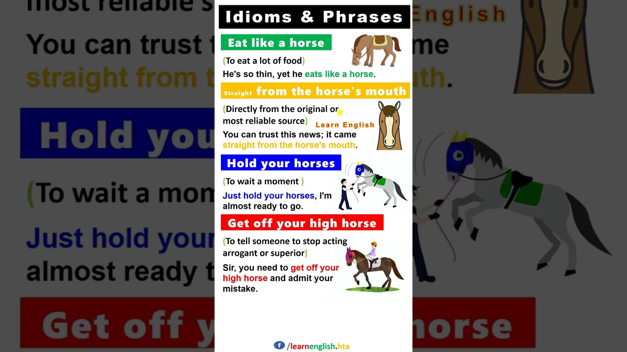 English Idioms (Examples) | Idioms and Phrases with meanings | Idiom Pictures