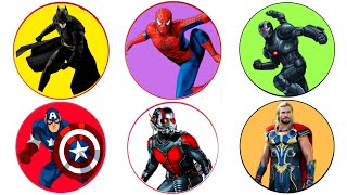 SPIN WHEEL SUPERHERO AVENGERS TEAM SPIDERMAN VS CAPTAIN AMERICA, BATMAN VS SUPERMAN, THOR VS HULK