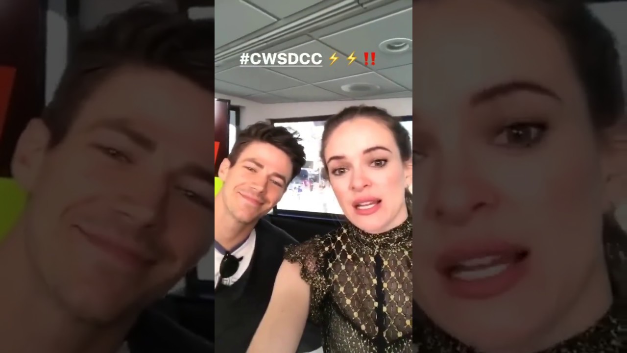 The Flash / Danielle Panabaker And Grant Gustin at SDCC17 Instagram Live