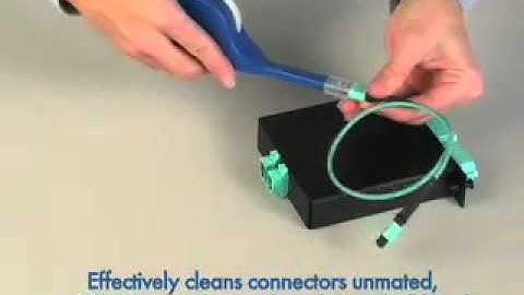 USCONEC MTP and MPO Bulkhead Cleaner Instruction Video