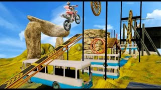 Tricky Bike Stunt Game - Dirt Bike Racing Stunts 1080p andriod game play screenshot 1
