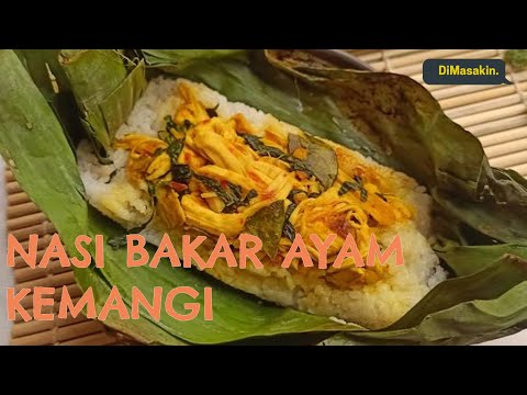 cara-masak-&-resep-nasi-bakar-ayam-suwir-kemangi-|-dimasakin