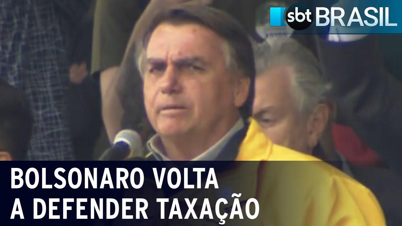 Bolsonaro volta a defender taxação para quem ganha mais de R$ 400 mil | SBT Brasil (02/09/22)