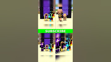 Thumbnail of Baby EnderGirl And Baby Piglin Compete And The End MEME Animation #shorts