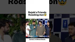 Rajab's Friends roasting Aon🥸 #emanrajab #rajabfamily #trendingshorts #viralshorts #ytshorts #shorts