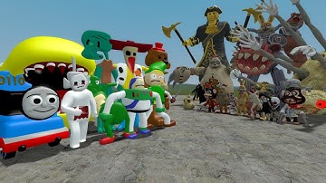 3D SANIC CLONES MEMES VS DARK DECEPTION CHAPTERS 1-4 NPCs in Garry