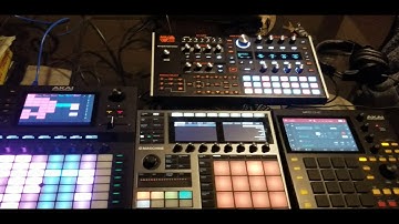 Akai Force/Maschine+/MPC 1/ASM HydraSynth Module. Quik video showing off my studio.