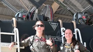 U.S. Female Pilots Fly the Twinjet Supersonic T-38 Talon Jet Trainer