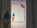 Easy and simple border design/ notebook decoration ideas #schoolcraft #shortsvideo